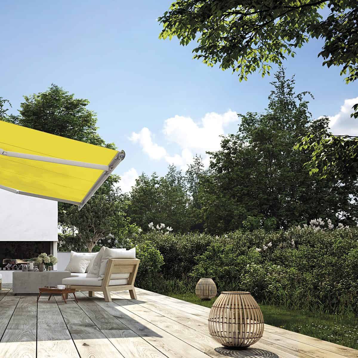 markilux 6000 in bright yellow, over 250 fabric options to choose from
