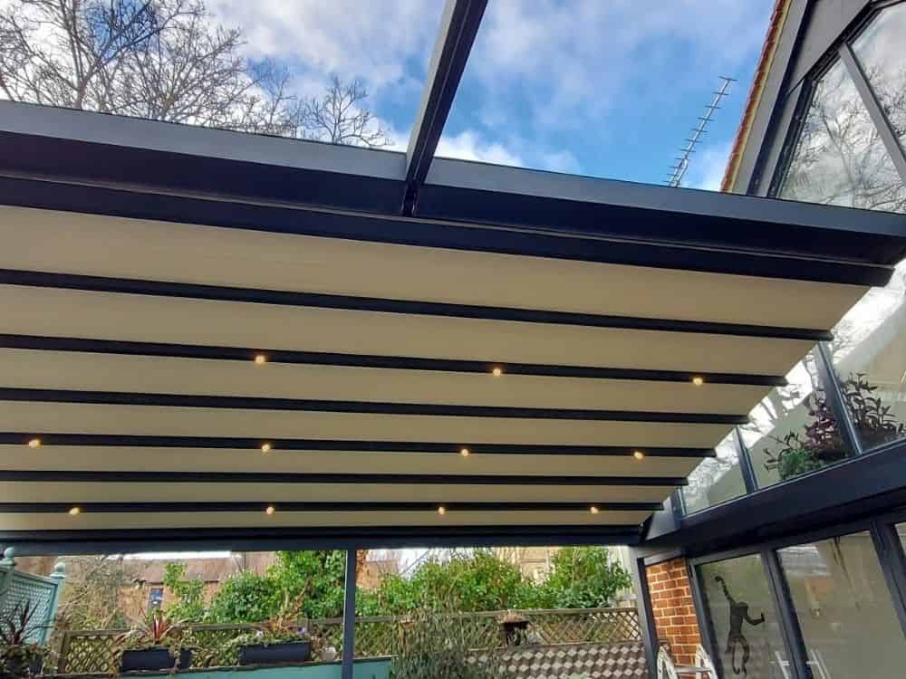 retractable fabric roof option on a loft roof