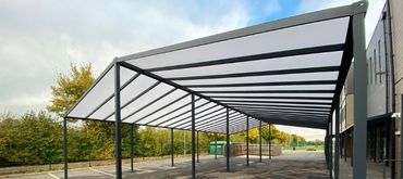 cotswolds mono - school coverage with polycarbonate roof