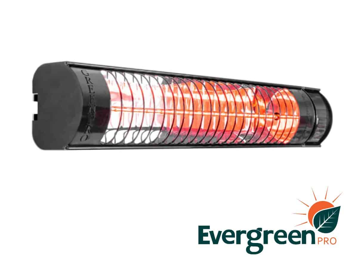 The Evergreen Pro single heater with remote control