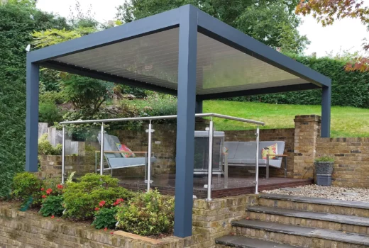 Louvred Roof Pergola by SeeSky BIO