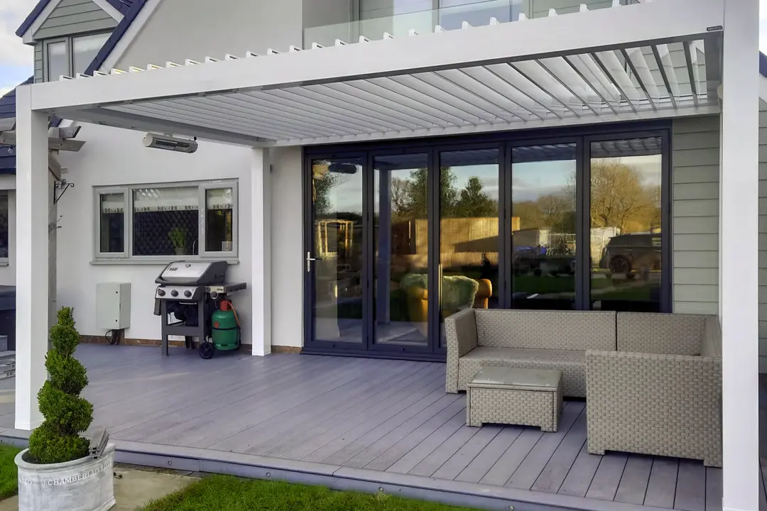 SeeSky-Bio Louvred Roof Pergola in North Yorkshire