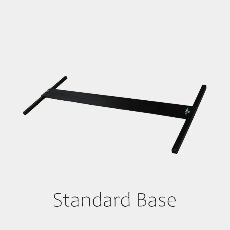 Image of the standard base for the Windbreaker glass partition.